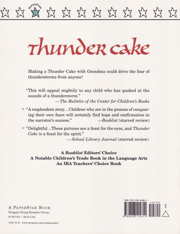 Thunder Cake by Patricia Polacco  Book Review and Recipe  The Moody Blonde