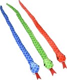 3 Pack Plushie Scaly Snake Red Green and Blue