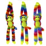 Plushie Rainbow Monkey Long Legs Assorted Colors