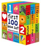 First 100 Boxed Set: Words, Animals, Numbers Colors Shapes (Board Book) (First 100...)