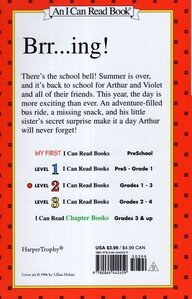 Arthur’s Back to School Day ( I Can Read Books Level 2 )