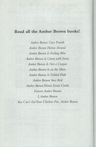 You Can't Eat Your Chicken Pox Amber Brown (Amber Brown)
