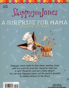 Skippyjon Jones A Surprise for Mama (Sticker Stories)