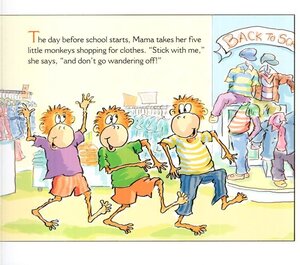 Five Little Monkeys Shopping for School ( Five Little Monkeys Story ) (Board Book)