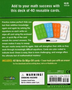 Addition Cards (Write On Wipe Off Learning Cards)