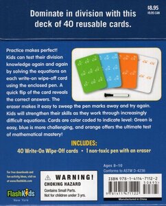 Division Cards (Write On Wipe Off Learning Cards)