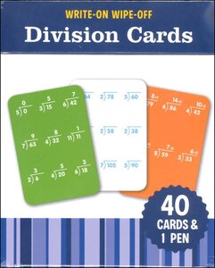 Division Cards ( Write On Wipe Off Learning Cards )