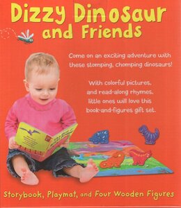 Dizzy Dinosaur and Friends (Storybook, Playmat & 4 Wooden Figures Set)