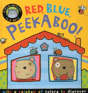 Red Blue Peekaboo! ( Peek Through Flap Books ) (Board Book)