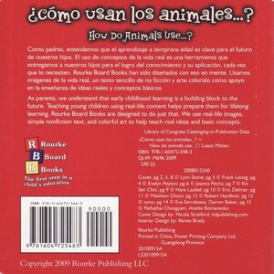 How Do Animals Use... / Como usan los animales... (Rourke Board Book Bilingual)