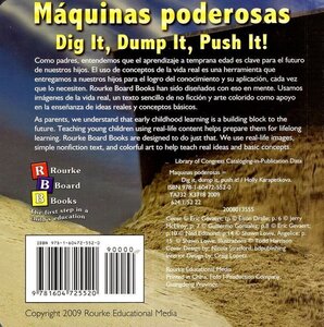 Dig It Dump It Push It / Maquinas poderosas (Rourke Board Book Bilingual)