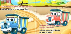 Trucks / Camiones (Big Busy Machines Bilingual) (Board Book) (6x6)