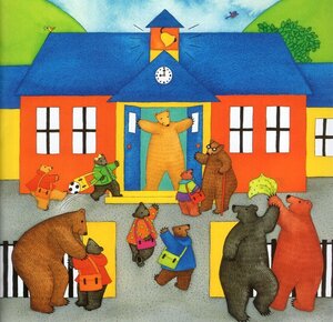 Bear's School Day (Spanish/English) (Paperback)