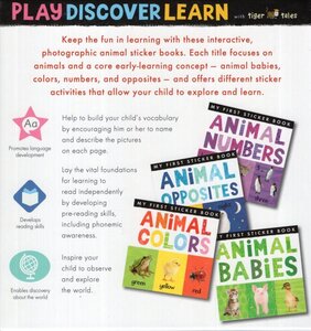 Animals: Four Sticker Book Set ( My First Sticker Books )