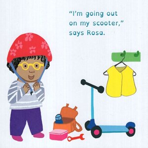 Rosa Rides Her Scooter (All About Rosa) (Board Book) (6x6)