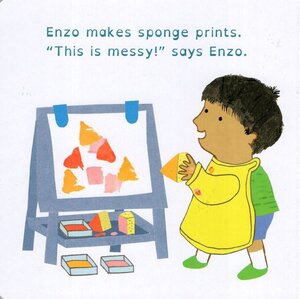 Enzo and His Art (All About Enzo) (Board Book) (6x6)