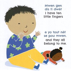 Ten Little Fingers (Haitian Creole/English) (Baby Rhyme Time Bilingual)