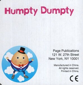 Humpty Dumpty ( Chunky Board Book )