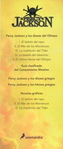  El último héroe del Olimpo / The Last Olympian (Percy Jackson y  los dioses del olimpo / Percy Jackson and the Olympians) (Spanish Edition):  9788498386301: Riordan, Rick: Books